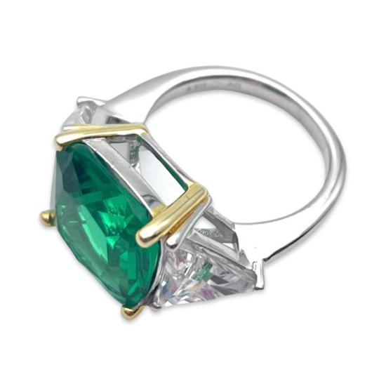 Bague en argent avec zircons Karolina