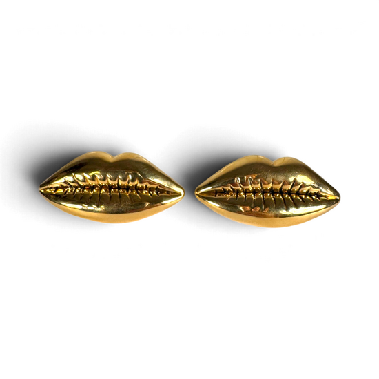 Dali Lips Ohrringe — Vergoldetes 925er Sterlingsilber