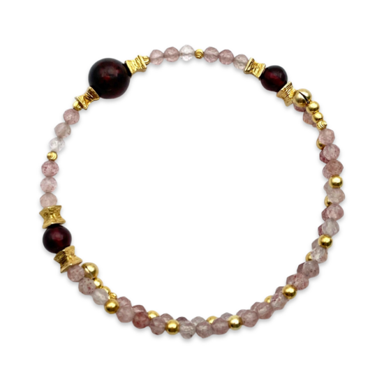 Позолочені яшмовий браслет з багатьма каменями