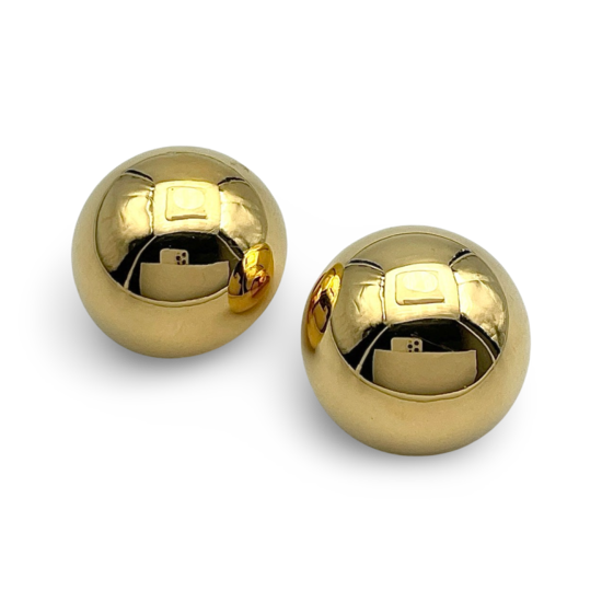 Clips para orejas de plata bañados en oro