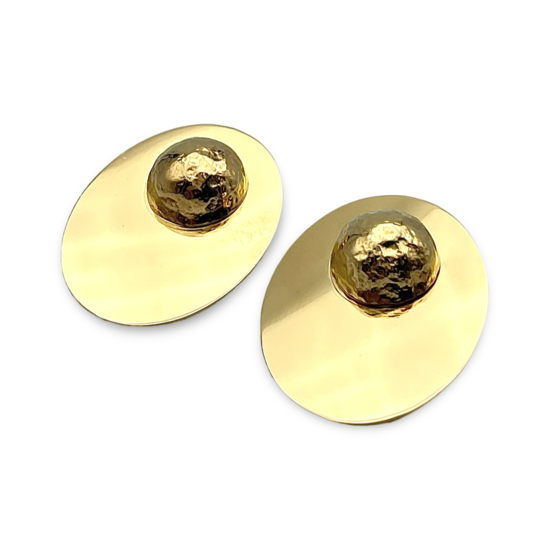 Gold plated silver earrings