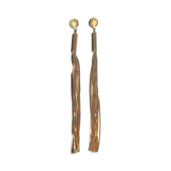 Long Earrings — Gold Plated 925 Sterling Silver