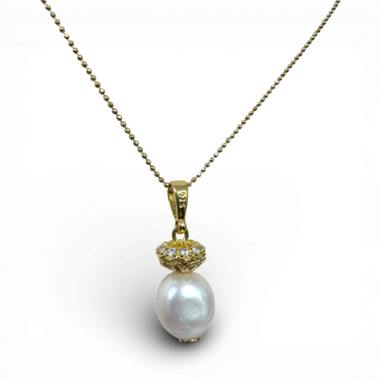 Кольє з перлиною