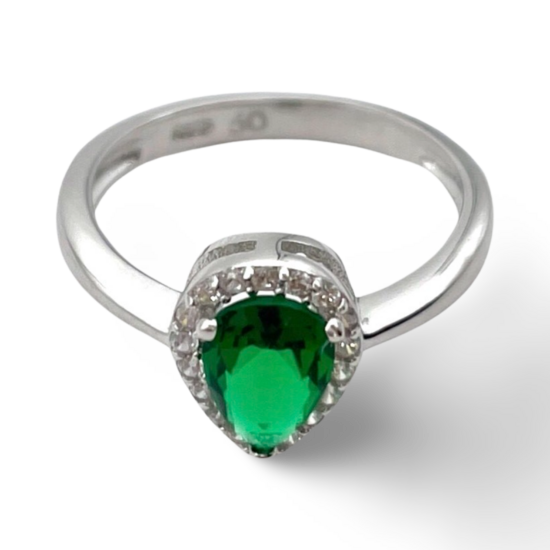 Срібна каблучка з грушею