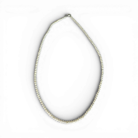 Pearl silver necklace