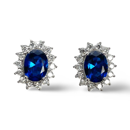 Pendientes Princesa Diana Plata