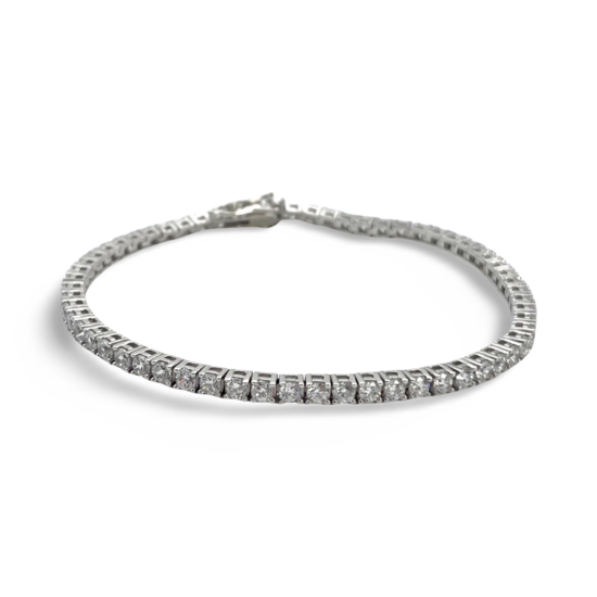 Silver Tennis bracelet with zircons