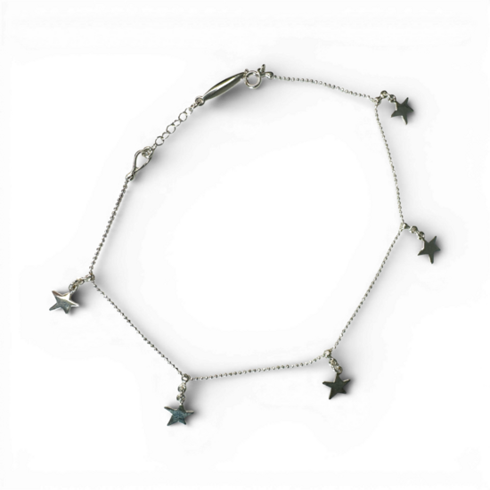 Silver anklet