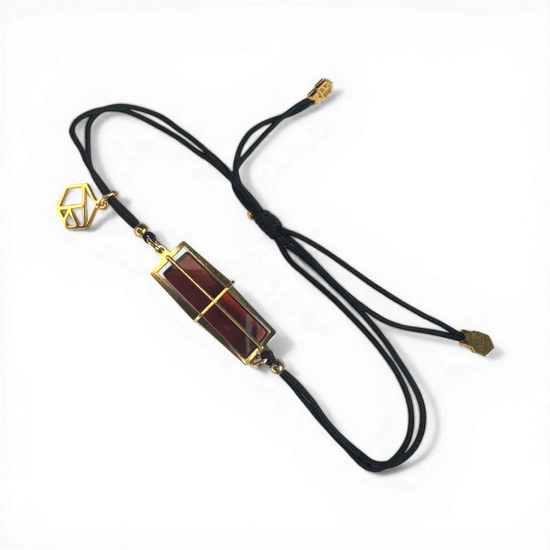 Silver gold plated amber bracelet