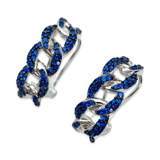 Silver Link Earrings