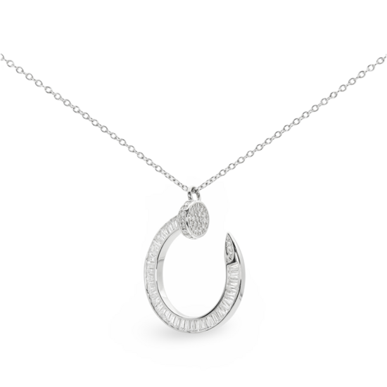 Collier en argent «Nail»