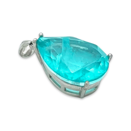 Pendentif en argent Paraiba