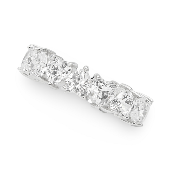 Срібна каблучка Серця з цирконами