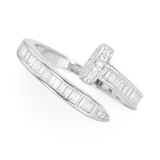 Срібна каблучка «Ніготь