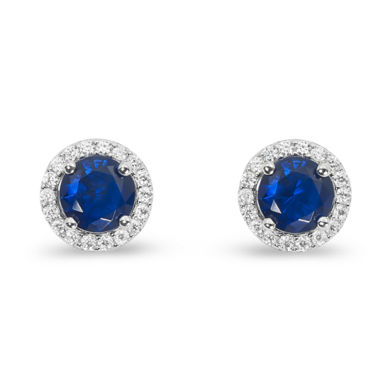 Silver Zircon Earrings