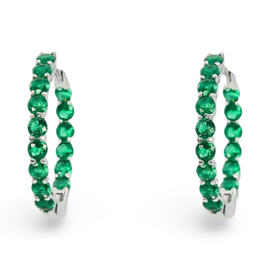 Silver Zircon Earrings
