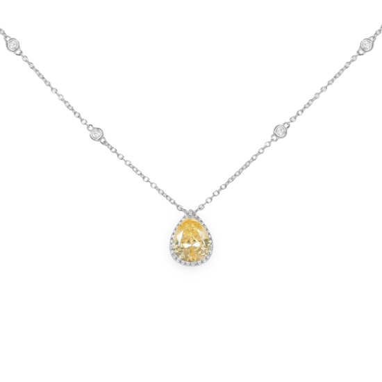 Collar de circonitas de plata