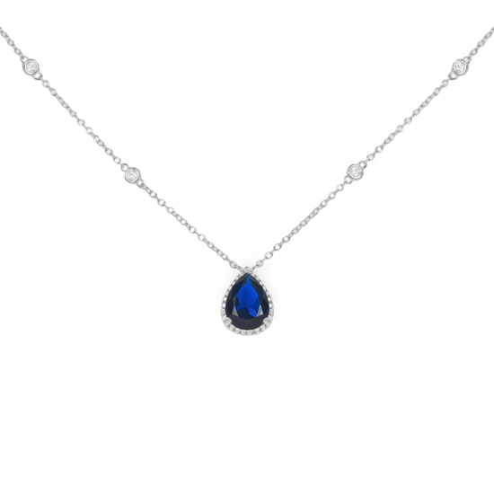 Collar de circonitas de plata