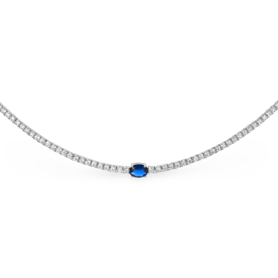 Collar de circonitas de plata