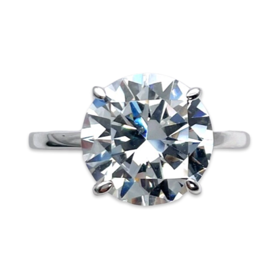 Classic Round Cut Engagement Ring