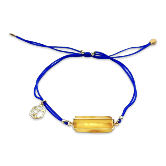 Pulsera de Ámbar Bañada en Oro