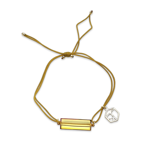 Pulsera de Ámbar Bañada en Oro