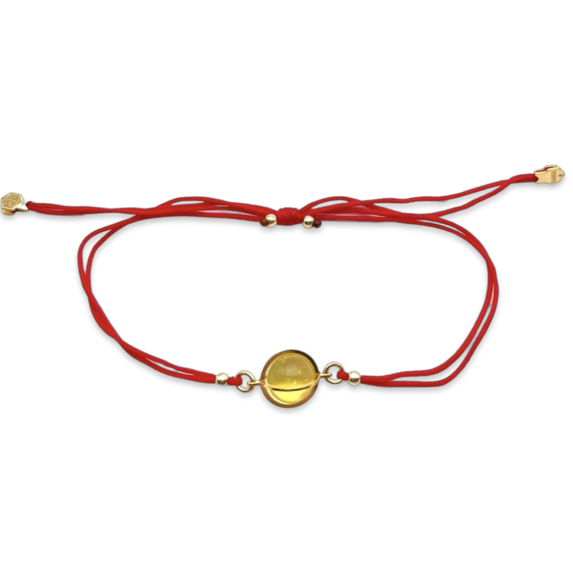 Pulsera de Ámbar Bañada en Oro