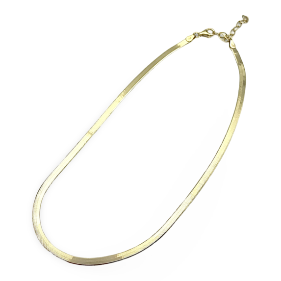 Gold plated silver chain necklace