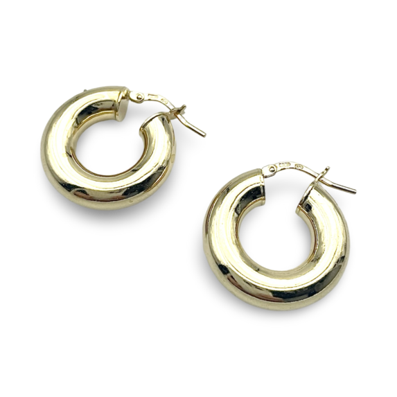 Gold plated silver earrings