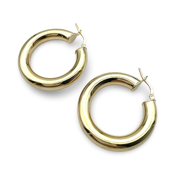 Gold plated silver earrings