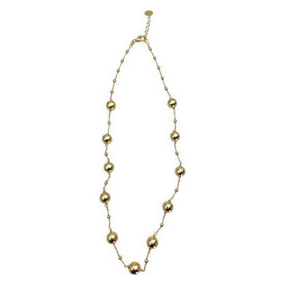 Gold plated silver necklace