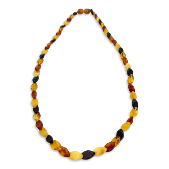 Necklace «Amber leaves»