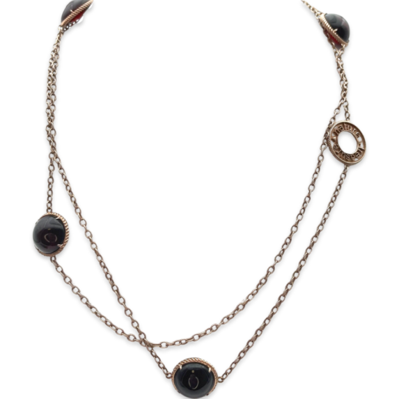 Necklace with red amber