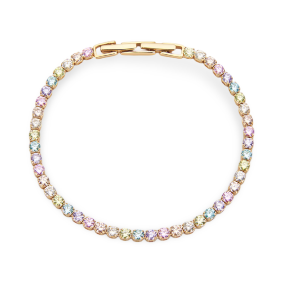 Rainbow Tennis bracelet with zircons