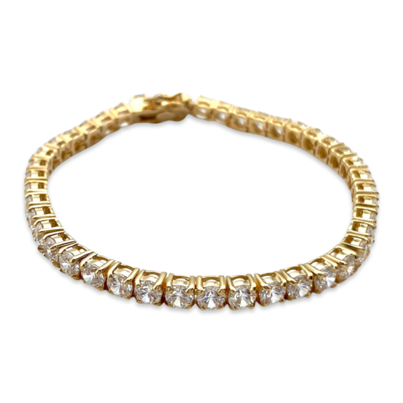 Tennis bracelet with zircons