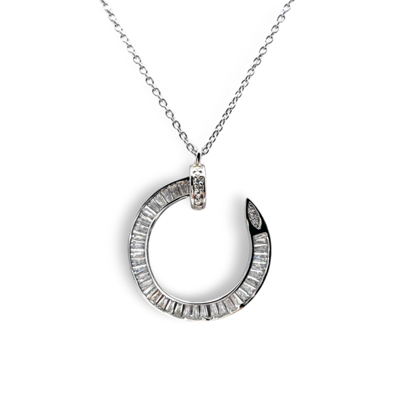 Silver Necklace «Nail»
