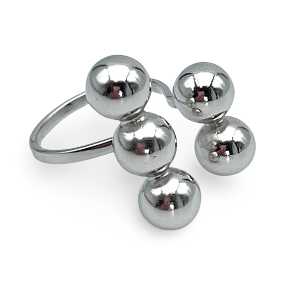 Silver ring Balls