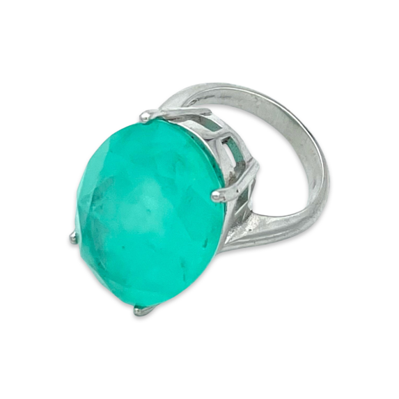 Anillo de Plata con Piedra Paraiba