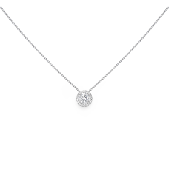 Silver Zircon Necklace