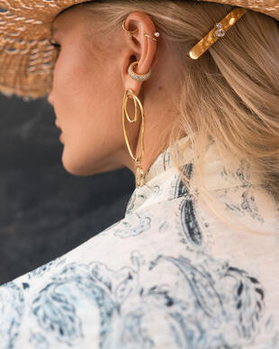 Ivory Boho Western Look – Tencel-Set mit Ornamentprint und Wildlederstiefeln | Image 3